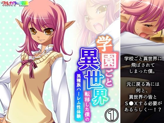 学園ごと異世界転移した僕の異種族ハーレム性体験 1巻  エロ画像348381