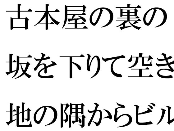 古本屋の裏の坂を下りて空き地の隅からビルの屋上へ  女子が下の階へ  エロ画像511362