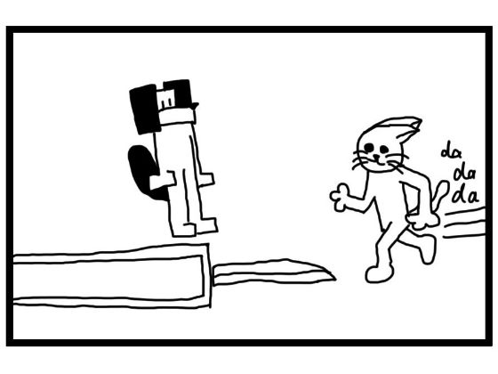 4コマ漫画「走り幅跳び」  エロ画像555935