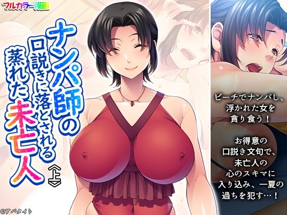 ナンパ師の口説きに落とされる蒸れた未亡人 上  エロ画像653444